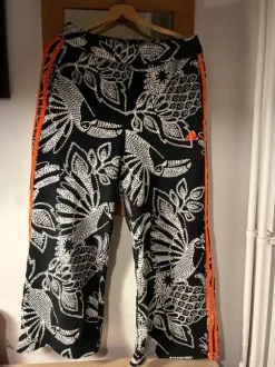 Adidas x Farm Rio wide legged track pants