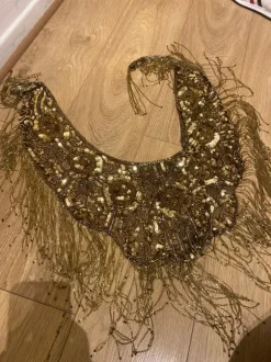 Belly dancing shawl embroidered