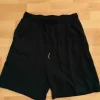 Black knee length shorts