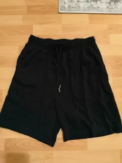 Black knee length shorts