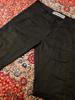 Black Pinstripe Men's Bermuda Shorts