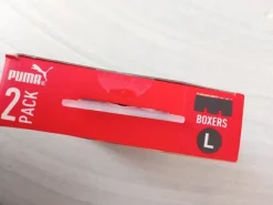 Bokserski męskie Puma rozmiar l,2-pak,czarne bawełniane