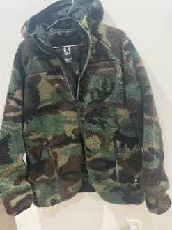 Brandit Teddyfleece jakke Woodland – str. M (ny)