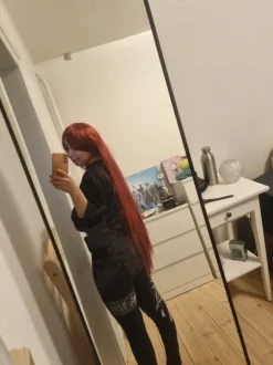 Brun paryk brown redish wig cosplay shiny kushina