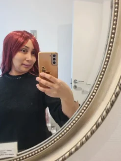 Brun paryk brown redish wig cosplay shiny kushina