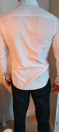 Celion tyylikäs miesten valkoinen paitapusero