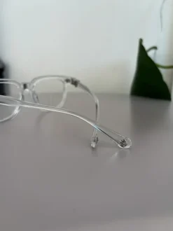 Clear and Silver tyyliset Chrome Hearts lasit