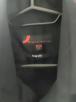 Dressmann Musta kauluspaita slim fit S