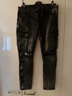 Dromedar - miesten mustat rockfarkut