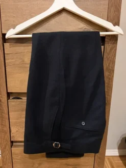 Flannel suit trousers