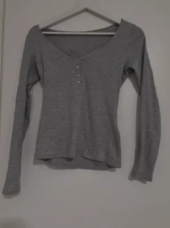 Harmaa h&m pitkäihainen