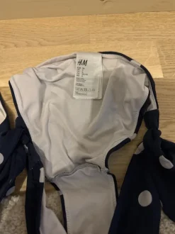 H&M sini-valkoiset pallobikinit