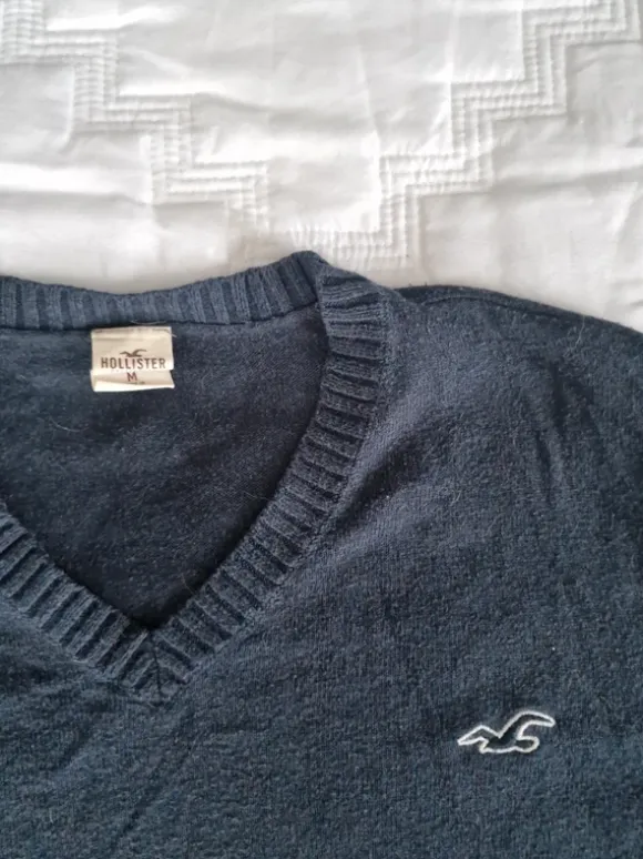 Hollister sininen neulepaita