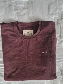 Hollister viininpunainen pitkähihainen