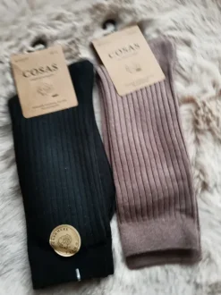 Kaszmirowe prążkowane skarpety męskie 39 do 42 dwie pary