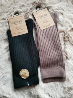 Kaszmirowe prążkowane skarpety męskie 39 do 42 dwie pary