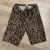 Leopard biker shorts