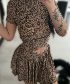 Leopardinio rašto komplektas (su paslėptais šortukais)