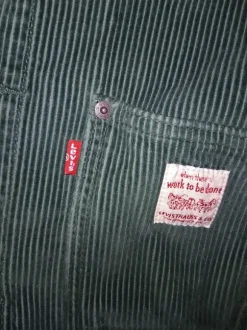 Levis's Corduroy Sunrise Trucker Jacket Green