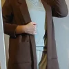 Long brown jacket
