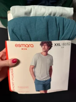 Męska piżama dwuczęściowa z bawełną