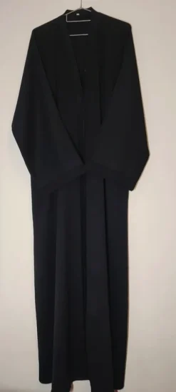 Musta open abaya, koko 58