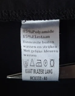 Musta pitkä paitajakku bleiseri paita jakku pitkähihainen joustava