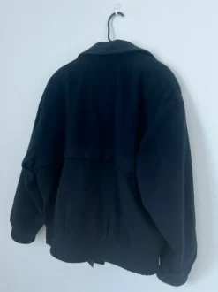 Navy blue cashmere & wool jacket