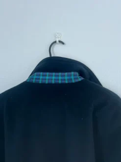 Navy blue cashmere & wool jacket
