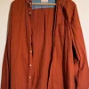 Organic cotton Shirt rusted orange