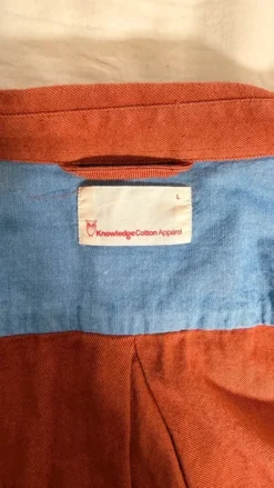 Organic cotton Shirt rusted orange