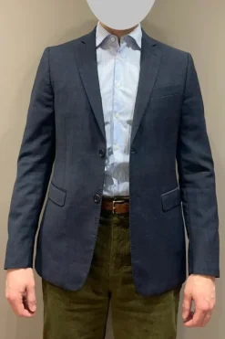 Pal Zileri Chequered Navy Jacket (50/M)