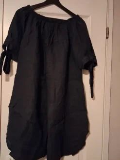 Peura moda tummansininen pellavatunika