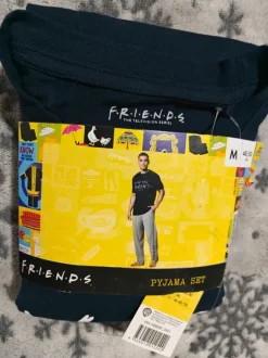 Piżama męska bawełniana F.R.i.E.n.d.S komplet koszulka długi rękaw i długie spodnie, r. M 48/50