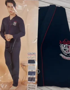 Piżama męska M cała rozpinana nowa 100% bawełna na długi rękaw długie spodnie