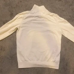 Pier One White Knit Quater Zip 1/4 Size S