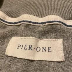 Pier One White Knit Quater Zip 1/4 Size S