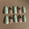 polka dots nails