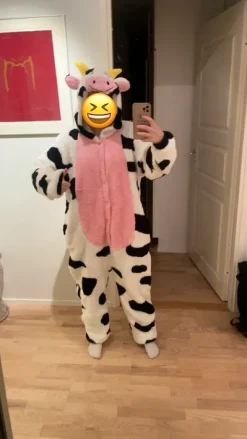 Pörröinen lehmä penkkariasu