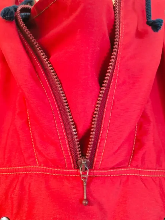 Punainen Vintage anorakki