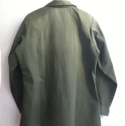70s shirt field jacket green button up m