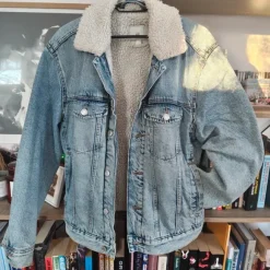 Sherpa denim winter jacket