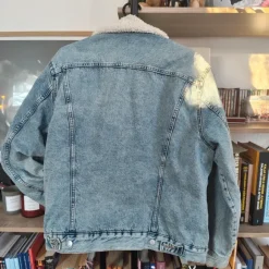 Sherpa denim winter jacket