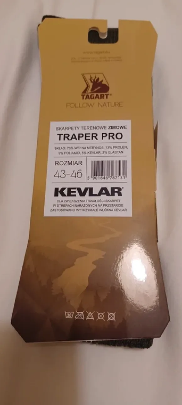 Skarpety Tagart zimowe terenowe 43-46 wełna męskie
