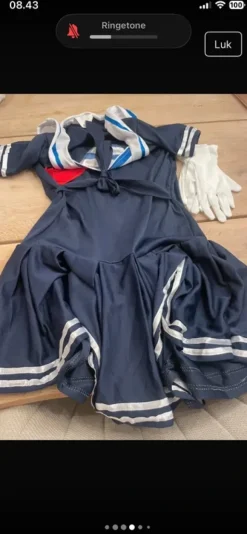 Sømands kvinde kostume