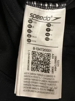 Speedo Endurance+ Power W-uimapuku. Pehmustetut/irrotettavat kupit. Takana läpinäkyvä kaistale.