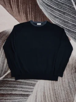 St John's Bay Black Crewneck Sweater L