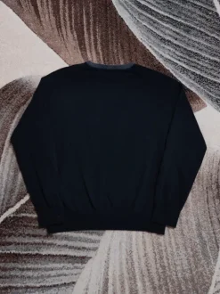 St John's Bay Black Crewneck Sweater L