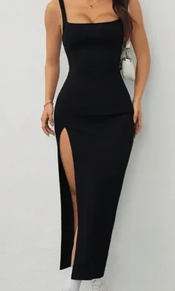 Sukienka czarna długa