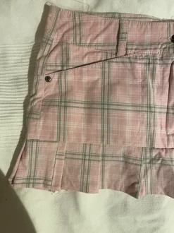 Thrift flip y2k plaid miniskirt